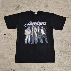 Aventura "The Last Tour" Black Graphic T-Shirt 2009/2010  Size Medium
